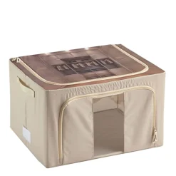 Boîte de rangement pliable avec ouverture avant 44 litres