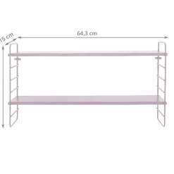 Etagère murale vieux rose