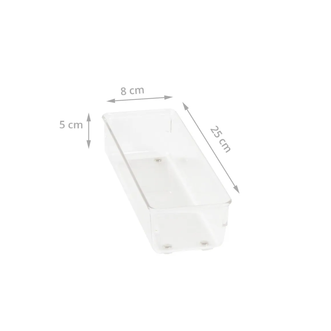 Organisateur étroit L en acrylique pour tiroirs