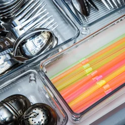 Organisateur étroit L en acrylique pour tiroirs