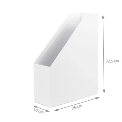 Range-dossiers en carton blanc