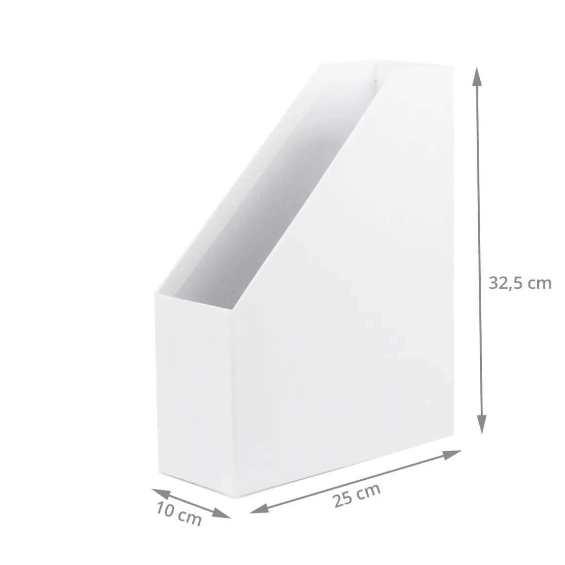 Range-dossiers en carton blanc
