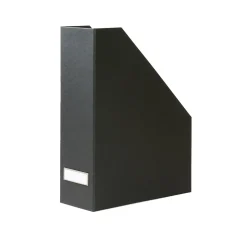 Range-dossiers en carton gris anthracite