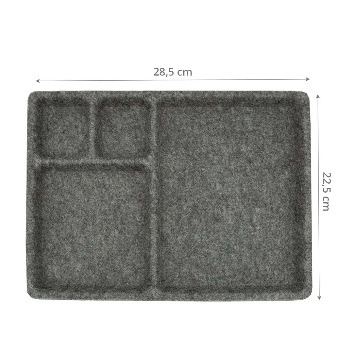 Vide poche en feutrine à compartiments